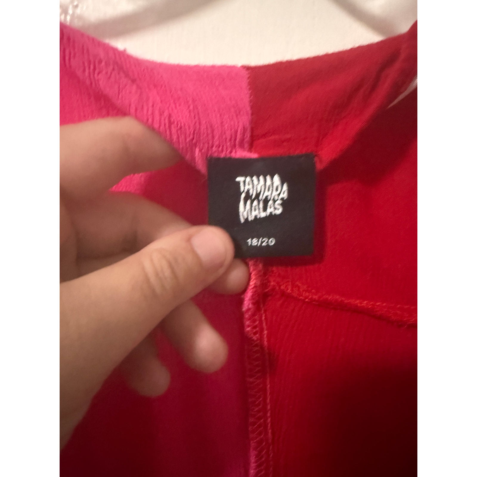 Tamara Malas Penelope Dress Hot Pink/Cherry 18/20 Like New — image 3 of 4
